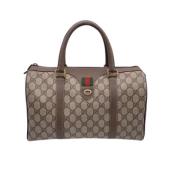 Pre-owned Leather gucci-bags Gucci Vintage , Beige , Dames