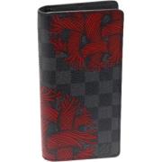 Pre-owned Canvas wallets Louis Vuitton Vintage , Red , Dames