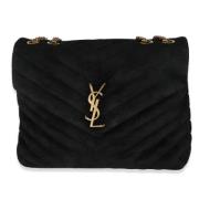 Pre-owned Suede shoulder-bags Yves Saint Laurent Vintage , Black , Dam...