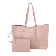 Pre-owned Leather totes Yves Saint Laurent Vintage , Pink , Dames