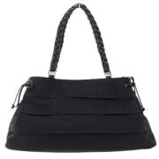 Pre-owned Canvas handbags Salvatore Ferragamo Pre-owned , Black , Dame...