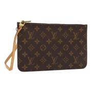 Pre-owned Canvas pouches Louis Vuitton Vintage , Brown , Dames