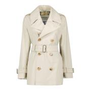 Katoenen Gabardine Trenchcoat Burberry , White , Dames