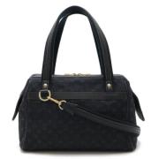 Pre-owned Canvas handbags Louis Vuitton Vintage , Blue , Dames