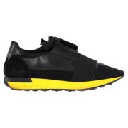 Pre-owned Leather sneakers Balenciaga Vintage , Black , Heren