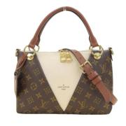 Pre-owned Canvas handbags Louis Vuitton Vintage , Beige , Dames