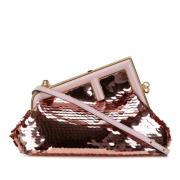 Pre-owned Leather crossbody-bags Fendi Vintage , Pink , Dames