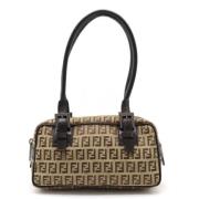 Pre-owned Canvas handbags Fendi Vintage , Beige , Dames