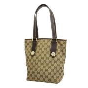 Pre-owned Canvas gucci-bags Gucci Vintage , Beige , Dames