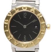 Pre-owned Stainless Steel watches Bvlgari Vintage , Black , Dames