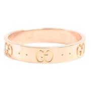 Pre-owned Metal rings Gucci Vintage , Yellow , Dames