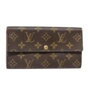 Pre-owned Canvas wallets Louis Vuitton Vintage , Brown , Dames