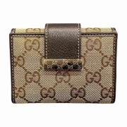 Pre-owned Canvas wallets Gucci Vintage , Brown , Dames