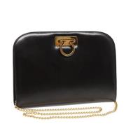 Pre-owned Leather shoulder-bags Salvatore Ferragamo Pre-owned , Black ...