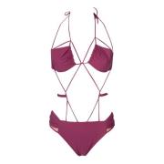 Peonia Gathered Bra Swimsuit Nensi Dojaka , Purple , Dames