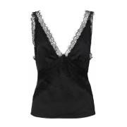 Zwarte Mouwloze Top voor Vrouwen Guess , Black , Dames