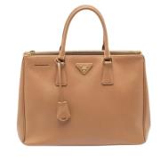 Pre-owned Leather totes Prada Vintage , Brown , Dames