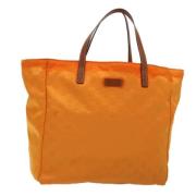 Pre-owned Nylon totes Gucci Vintage , Orange , Dames