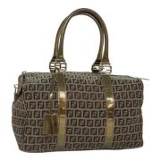 Pre-owned Canvas travel-bags Fendi Vintage , Beige , Dames