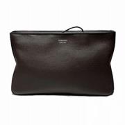 Pre-owned Leather clutches Salvatore Ferragamo Pre-owned , Brown , Dam...