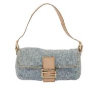 Pre-owned Canvas fendi-bags Fendi Vintage , Blue , Dames