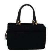 Pre-owned Suede fendi-bags Fendi Vintage , Black , Dames