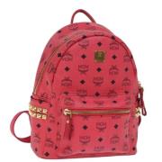 Pre-owned Leather backpacks MCM Pre-owned , Pink , Dames