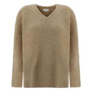 Beige Melange Sweater Loulou Studio , Brown , Dames