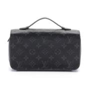 Pre-owned Canvas wallets Louis Vuitton Vintage , Black , Dames