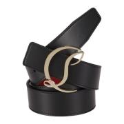 Logo Riem met CL Stijl Christian Louboutin , Black , Dames