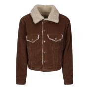 Sherpa Corduroy Trucker Jacket ERL , Brown , Heren