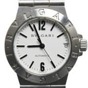 Pre-owned Stainless Steel watches Bvlgari Vintage , White , Dames