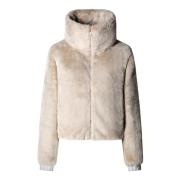 Faux Fur Jeon Jacket Save The Duck , Beige , Dames