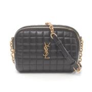 Pre-owned Leather shoulder-bags Yves Saint Laurent Vintage , Black , D...