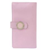 Pre-owned Leather wallets Bvlgari Vintage , Pink , Dames