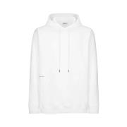 Witte hoodie met logoprint Dondup , White , Heren