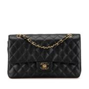 Pre-owned Leather chanel-bags Chanel Vintage , Black , Dames