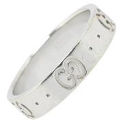 Pre-owned Metal rings Gucci Vintage , White , Dames