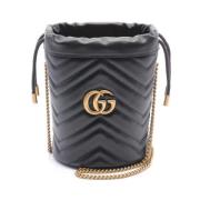 Pre-owned Leather gucci-bags Gucci Vintage , Black , Dames