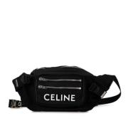 Pre-owned Canvas shoulder-bags Celine Vintage , Black , Dames