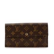 Pre-owned Canvas wallets Louis Vuitton Vintage , Brown , Dames