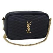 Pre-owned Leather shoulder-bags Yves Saint Laurent Vintage , Black , D...