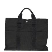 Pre-owned Canvas totes Hermès Vintage , Gray , Dames