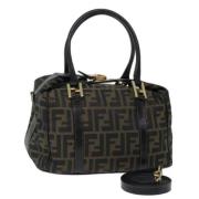 Pre-owned Canvas fendi-bags Fendi Vintage , Brown , Dames