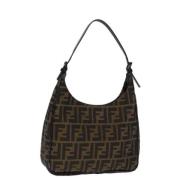 Pre-owned Canvas fendi-bags Fendi Vintage , Brown , Dames