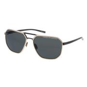 Goud Titanium Mat Zwart Zonnebril Porsche Design , Yellow , Unisex