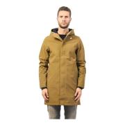 Bruine Lange Herenjas Thomas Bonded K-Way , Brown , Heren