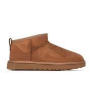 Bruine Classic Ultra Mini Logo Laarzen UGG , Brown , Dames