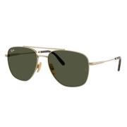 William Titanium Zonnebril Groene Lenzen Ray-Ban , Yellow , Unisex