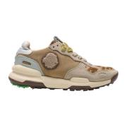 Beige Sneaker Chacrona Suede Satorisan , Beige , Dames